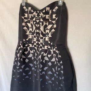 UO strapless geometric dress, Size S NWT